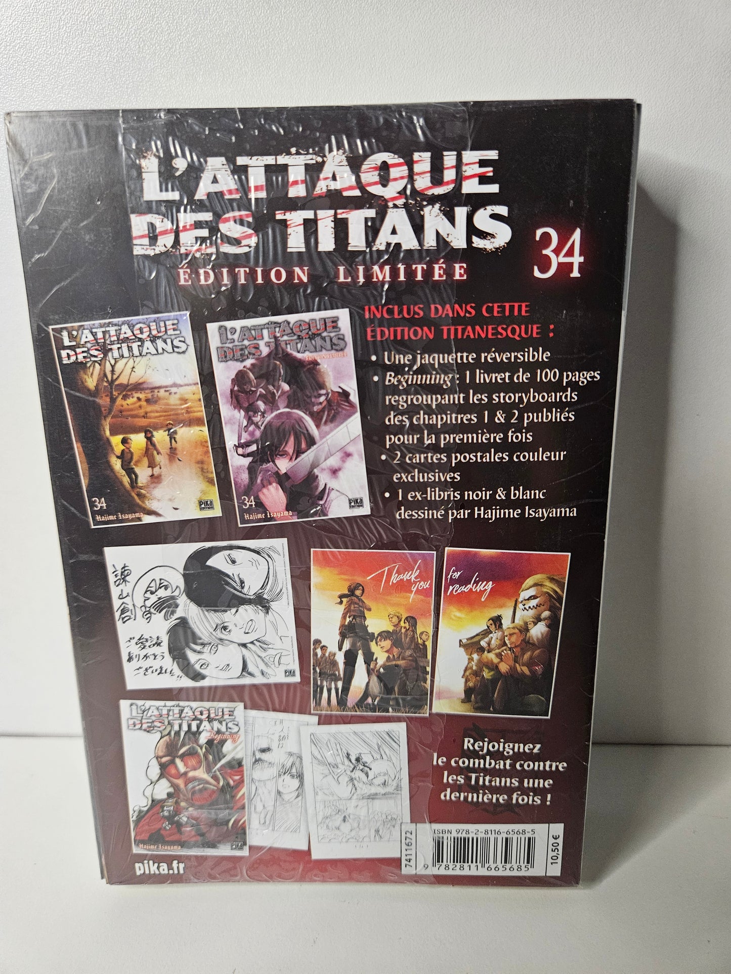 Tome 34 Collector Attaque des titans