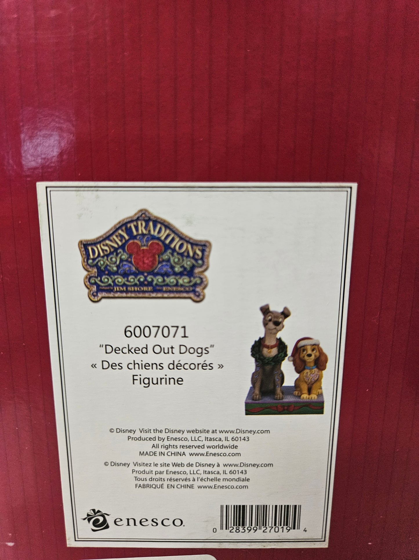 Figurine Disney Showcase La belle et le clochard