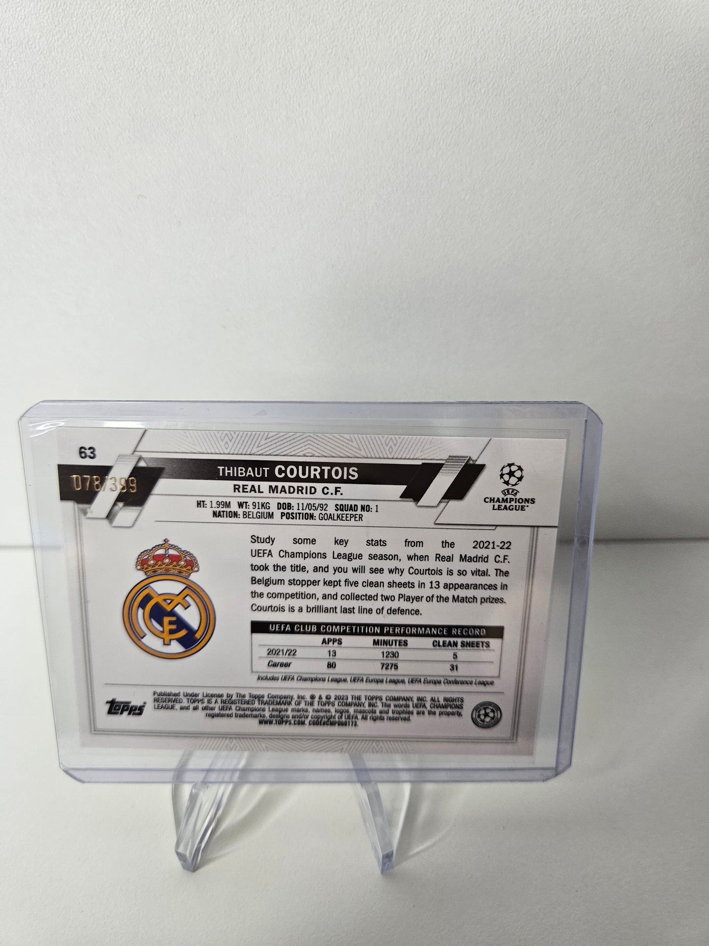 Thibault Courtois 078/399