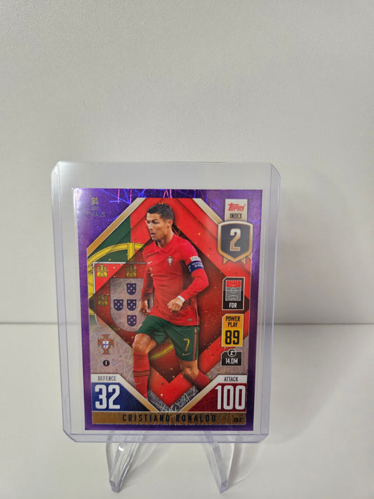 Crisitano Ronaldo Purple Topps Finals