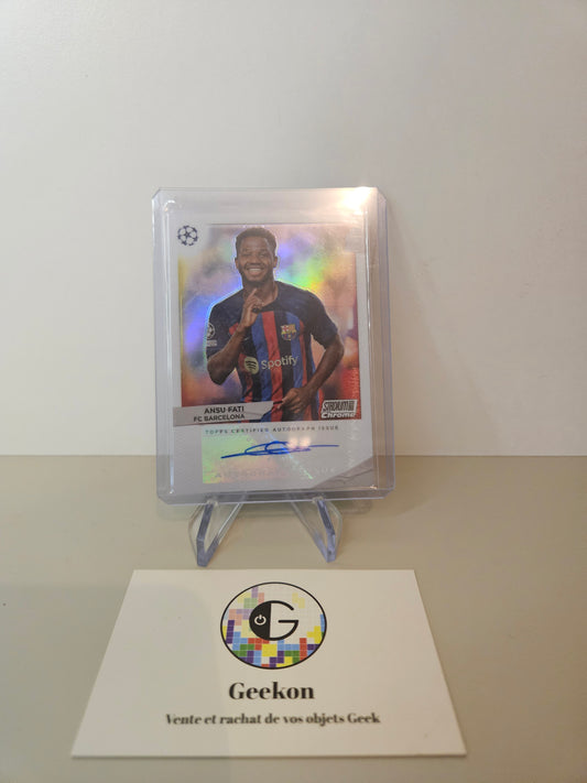 Topps Stadium Chrome UEFA Autograph Ansu Fati