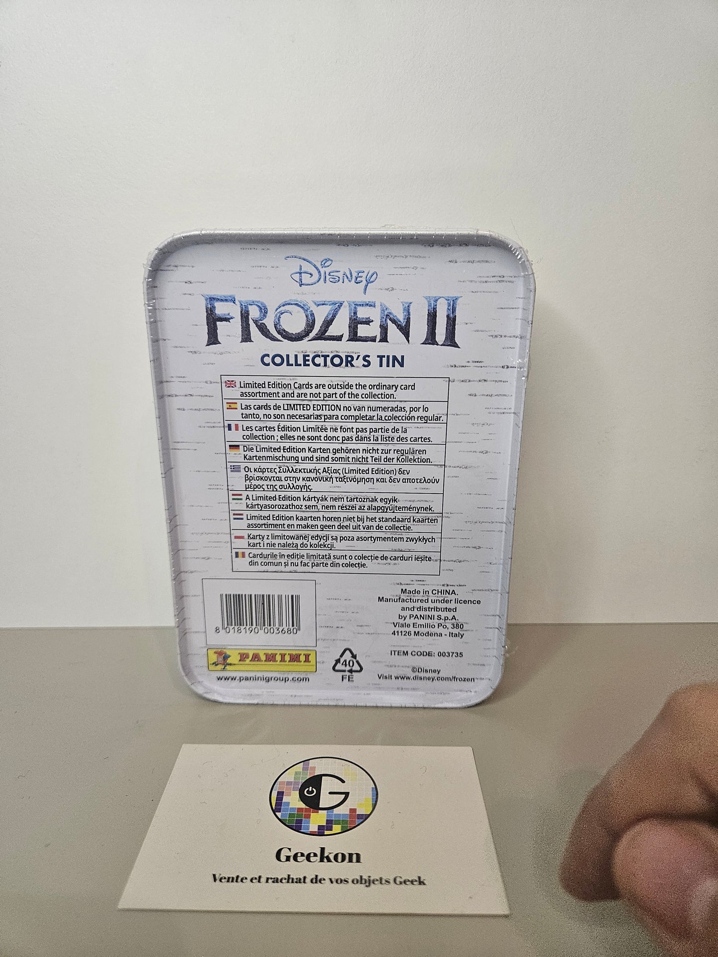 Tin Panini Frozen 2 Disney