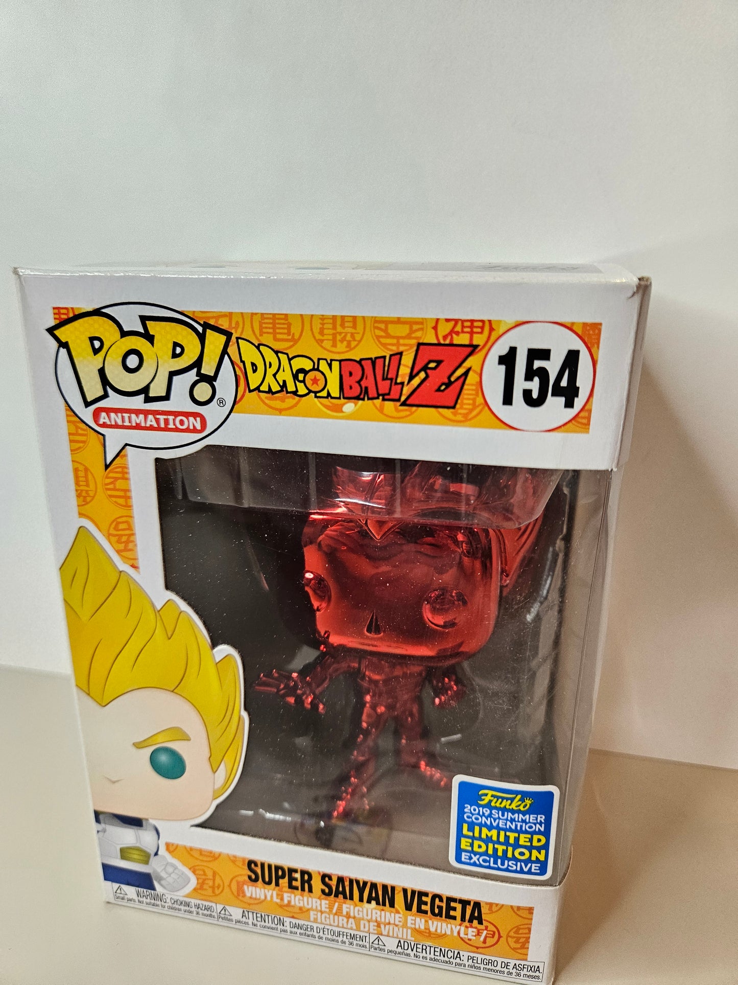 Funko Pop Vegeta SSJ Red Chrome 2019 Convention