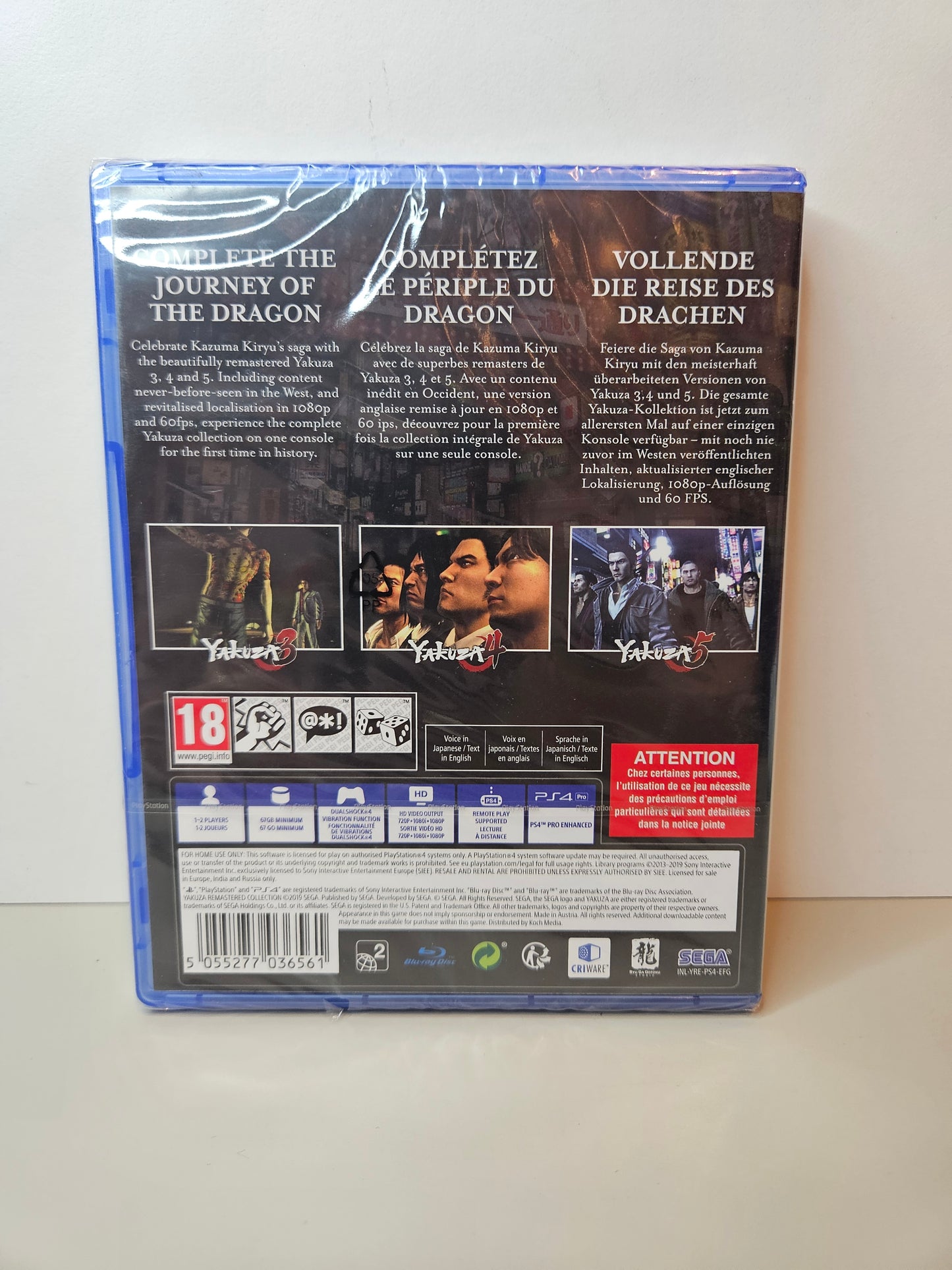Playstation 4 - The Yakuza Remastered Collection