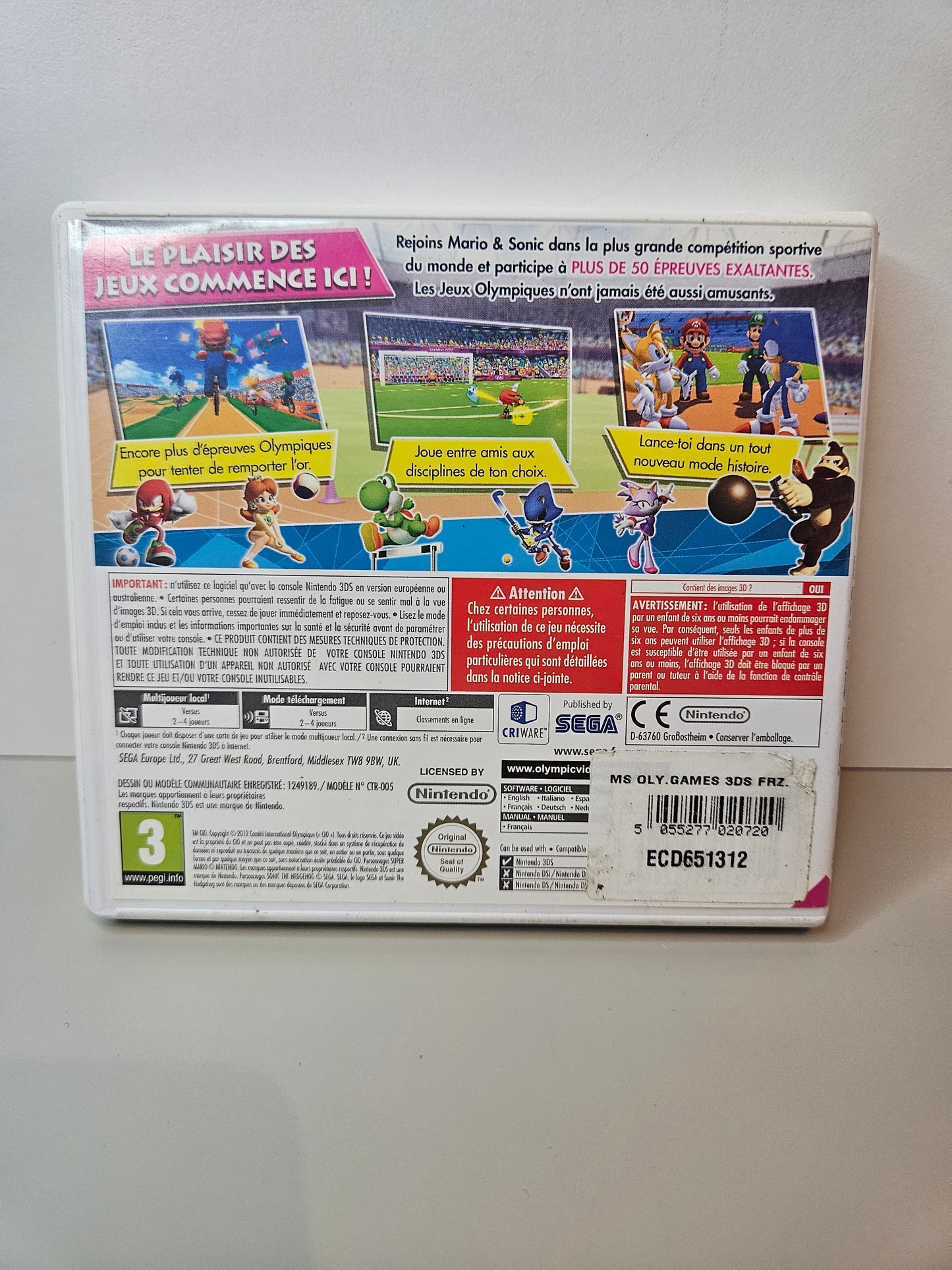 Nintendo - Mario et Sonic JO Londres