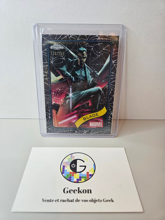 Blade 334/399 ( Spider web Refractor ) Marvel Topps Chrome 2025