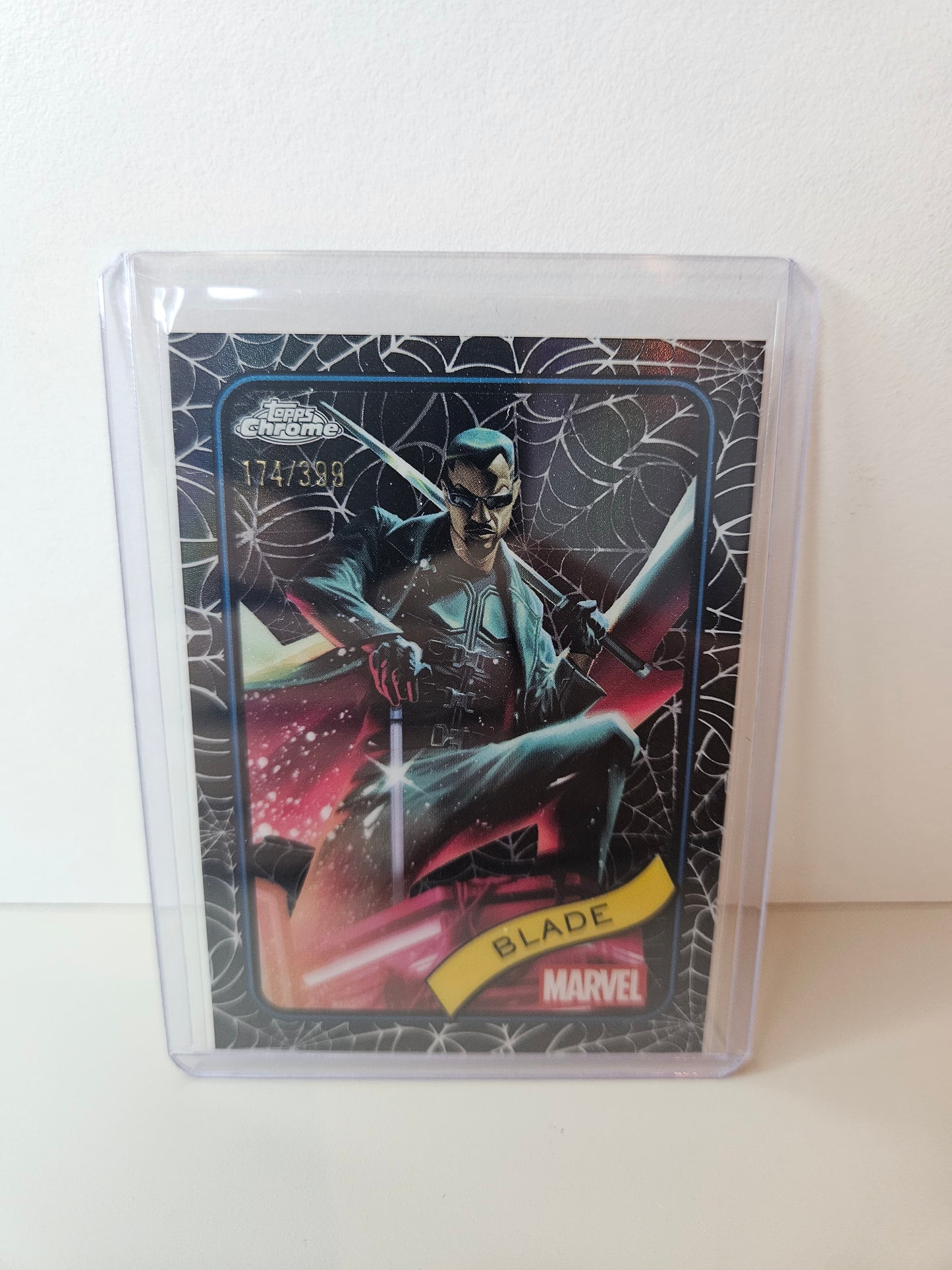 Blade 334/399 ( Spider web Refractor ) Marvel Topps Chrome 2025