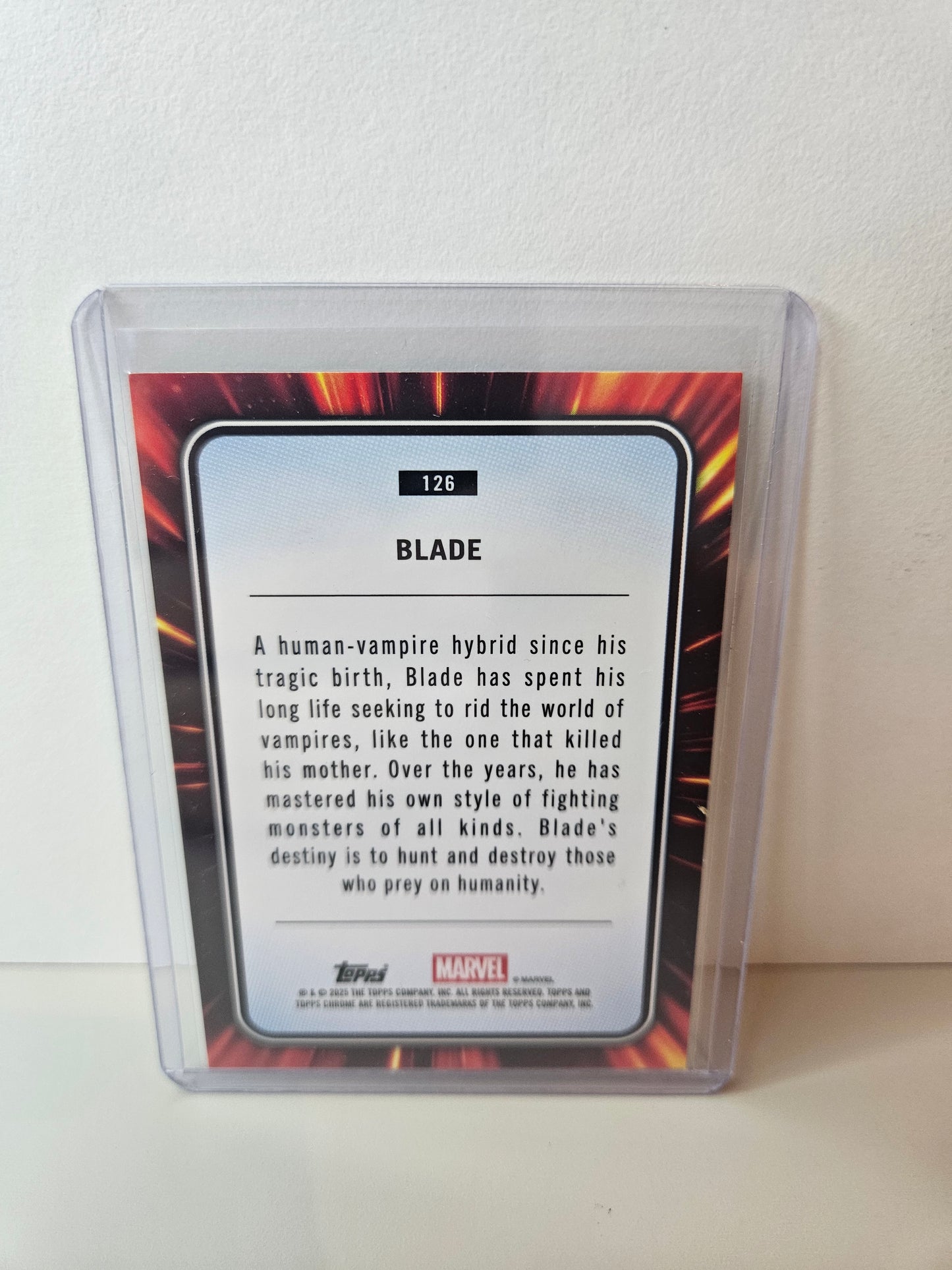 Blade 334/399 ( Spider web Refractor ) Marvel Topps Chrome 2025