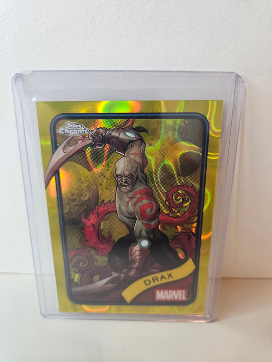 Drax Gold Lava Marvel Topps Chrome 2025