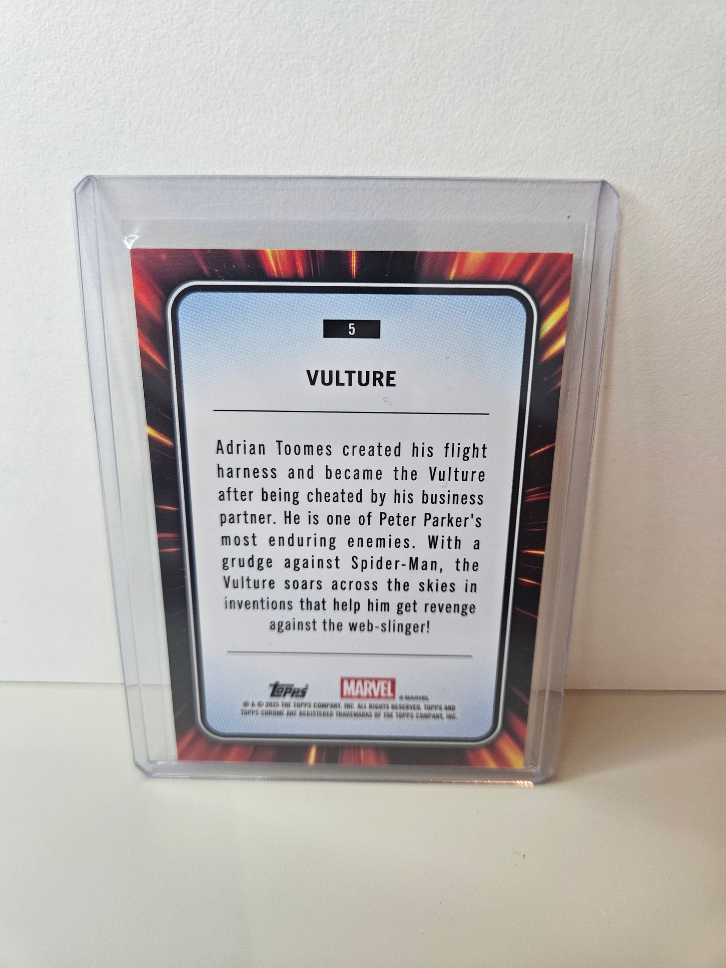 Vulture Gold Lava Marvel Topps Chrome 2025
