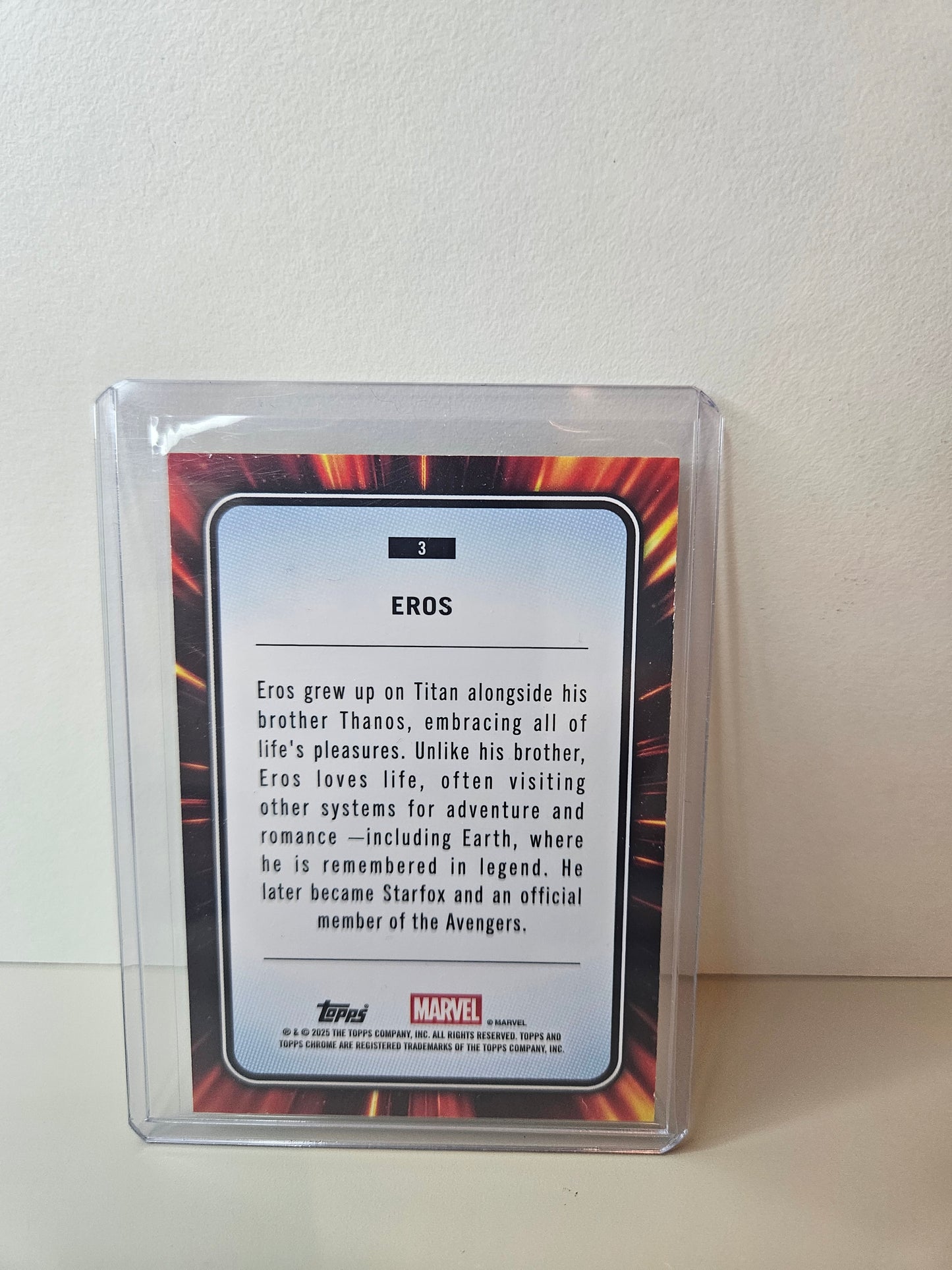 Eros Gold Lava Marvel Topps Chrome 2025