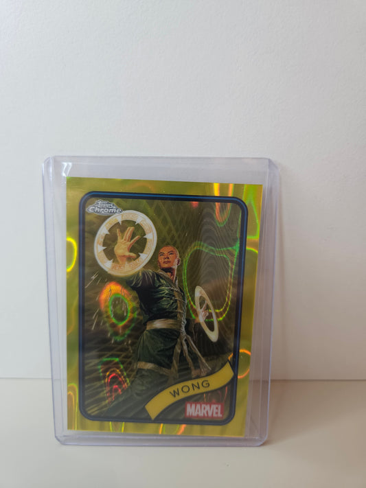 Wong Gold Lava Marvel Topps Chrome 2025