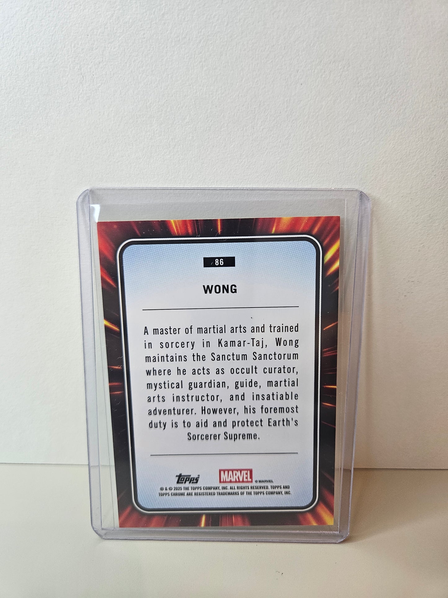 Wong Gold Lava Marvel Topps Chrome 2025