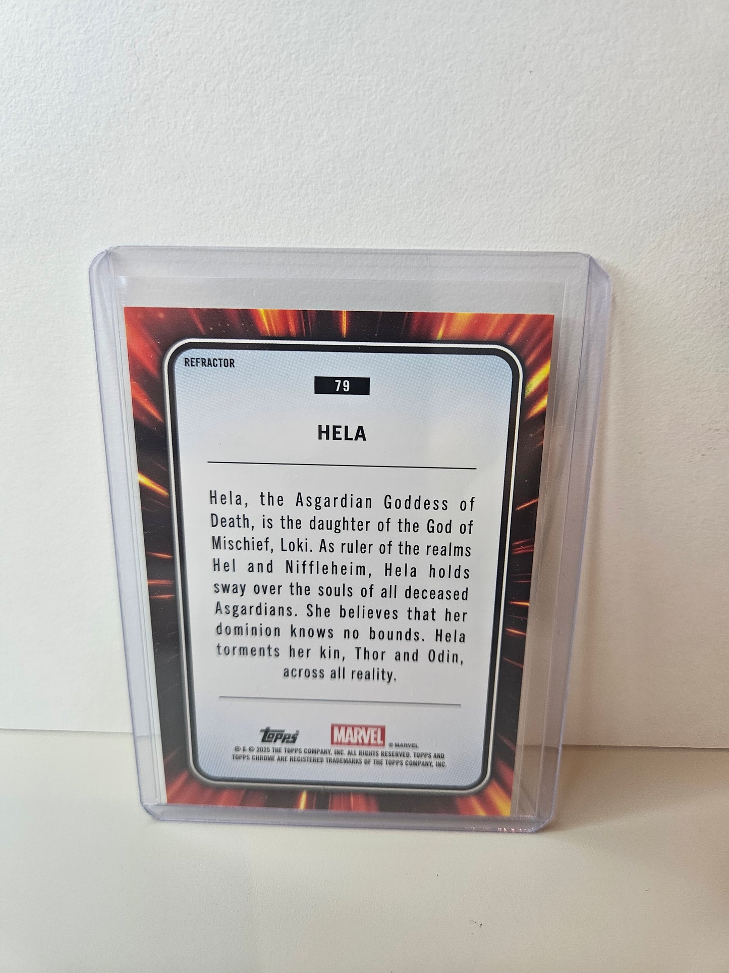 Hela Refractor Marvel Topps Chrome 2025