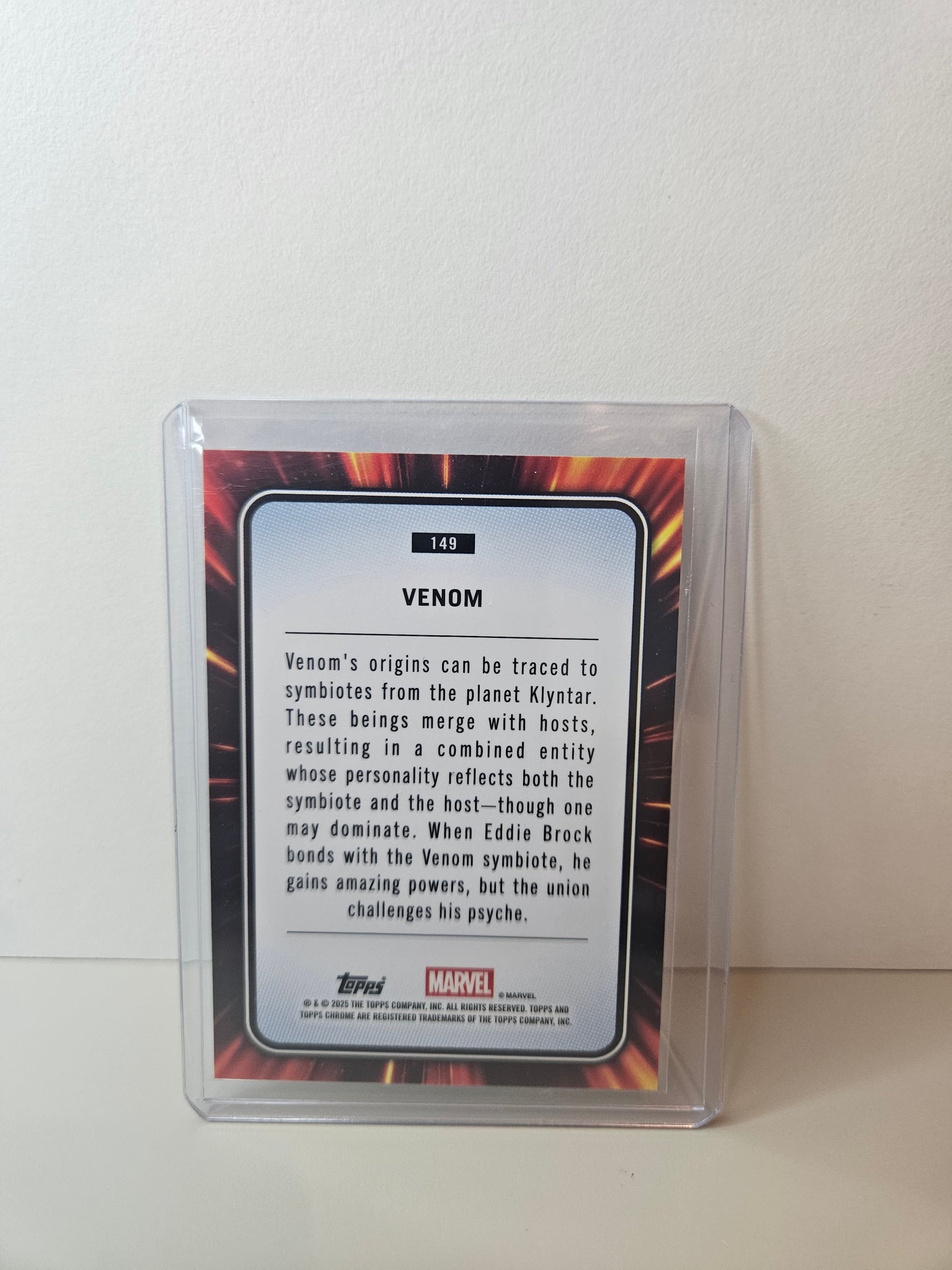 Venom Marvel Topps Chrome 2025