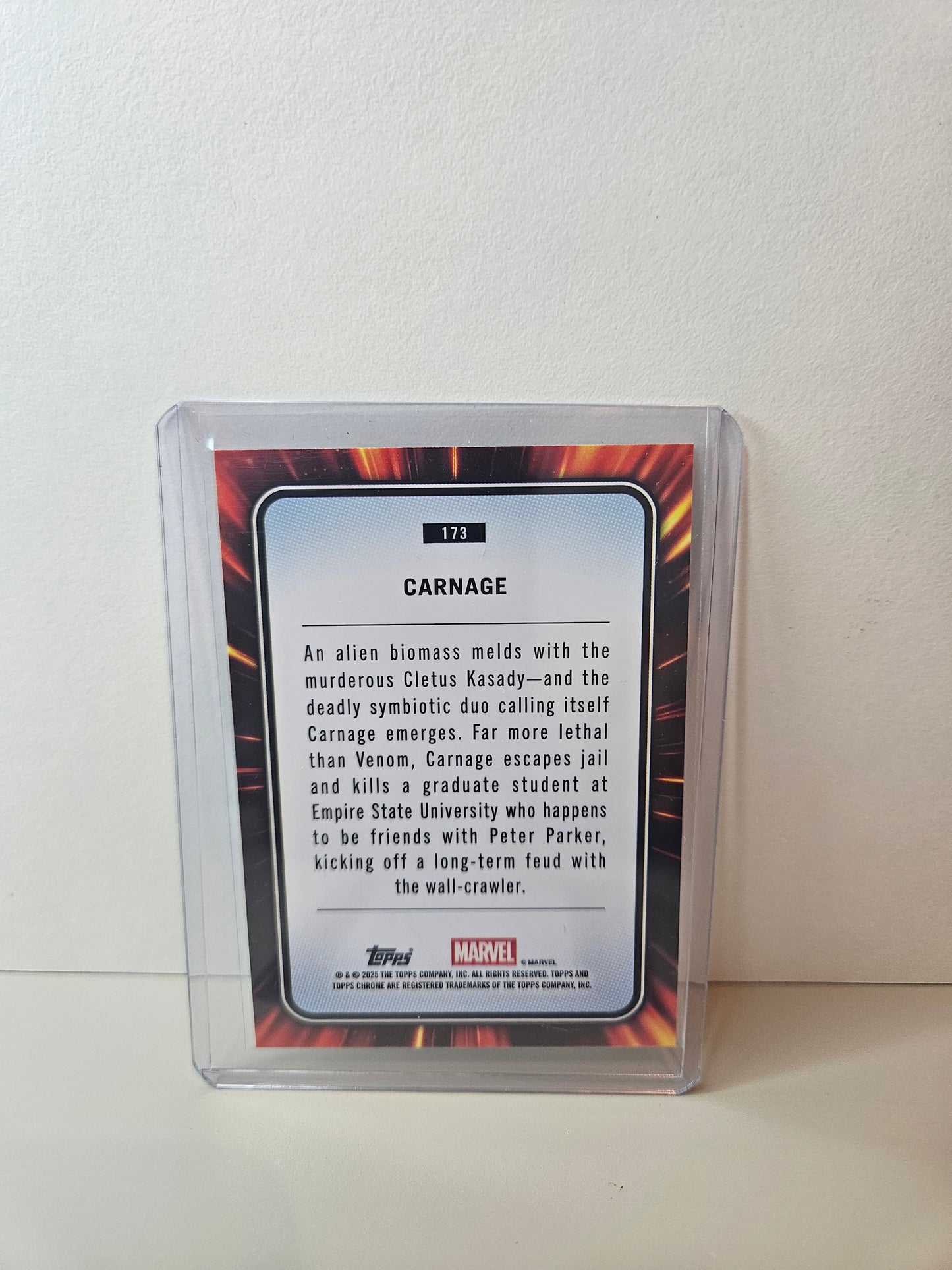 Carnage Marvel Topps Chrome 2025