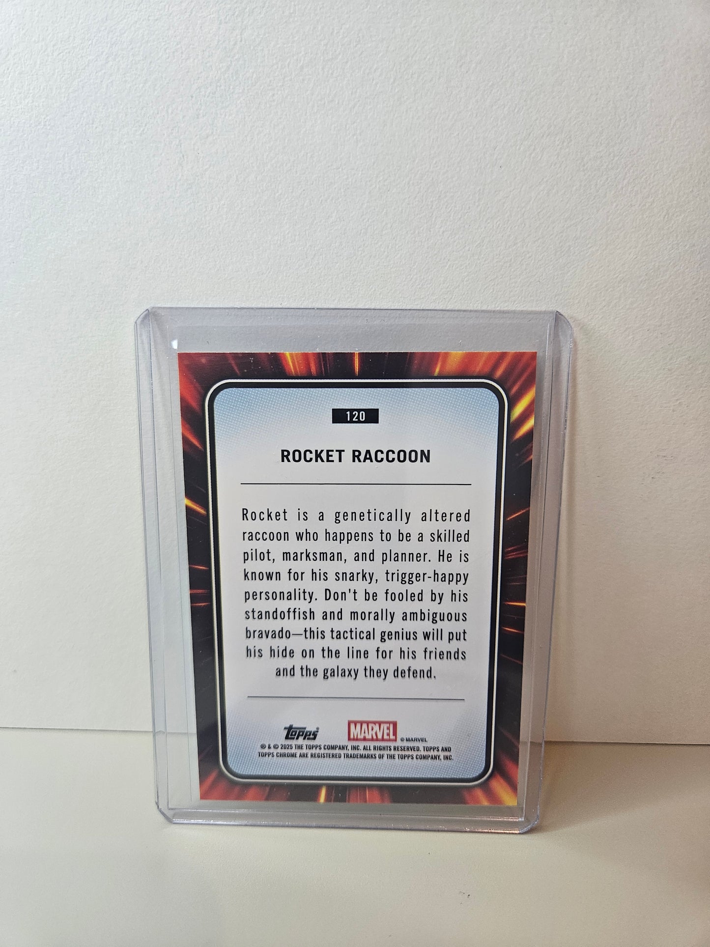 Rocket Raccon Marvel Topps Chrome 2025