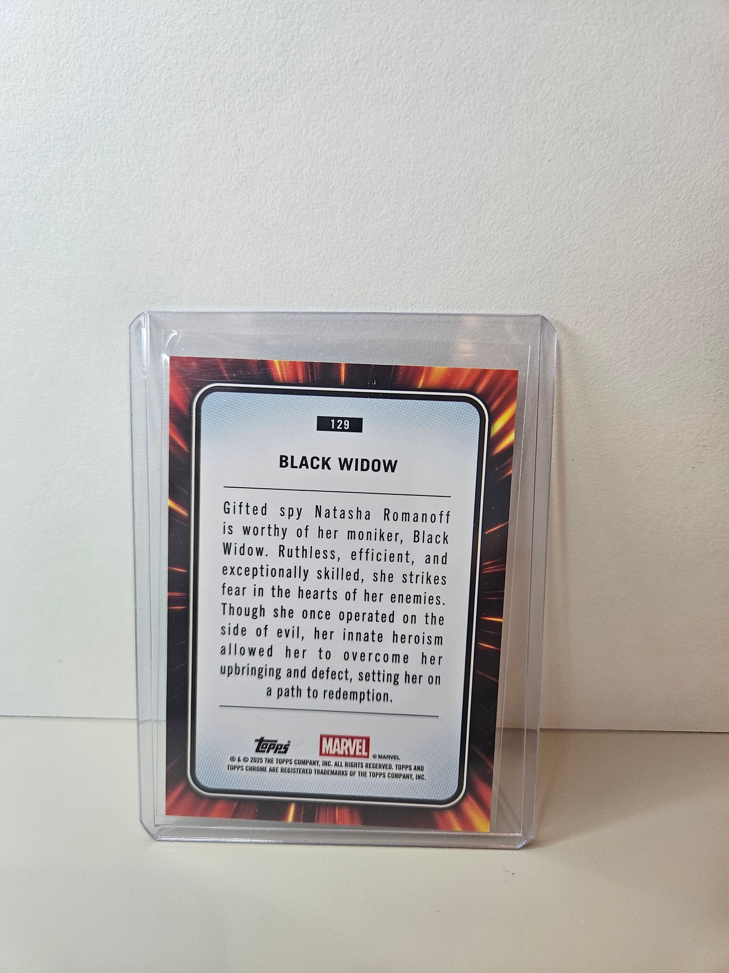 Black Widow Marvel Topps Chrome 2025