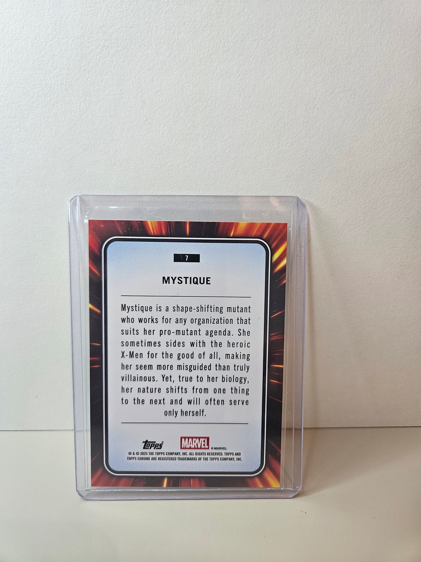 Mystique Marvel Topps Chrome 2025