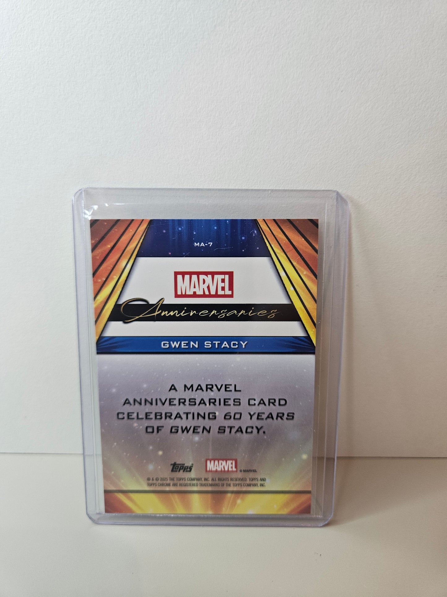 Gwen Stacy Marvel Topps Chrome 2025