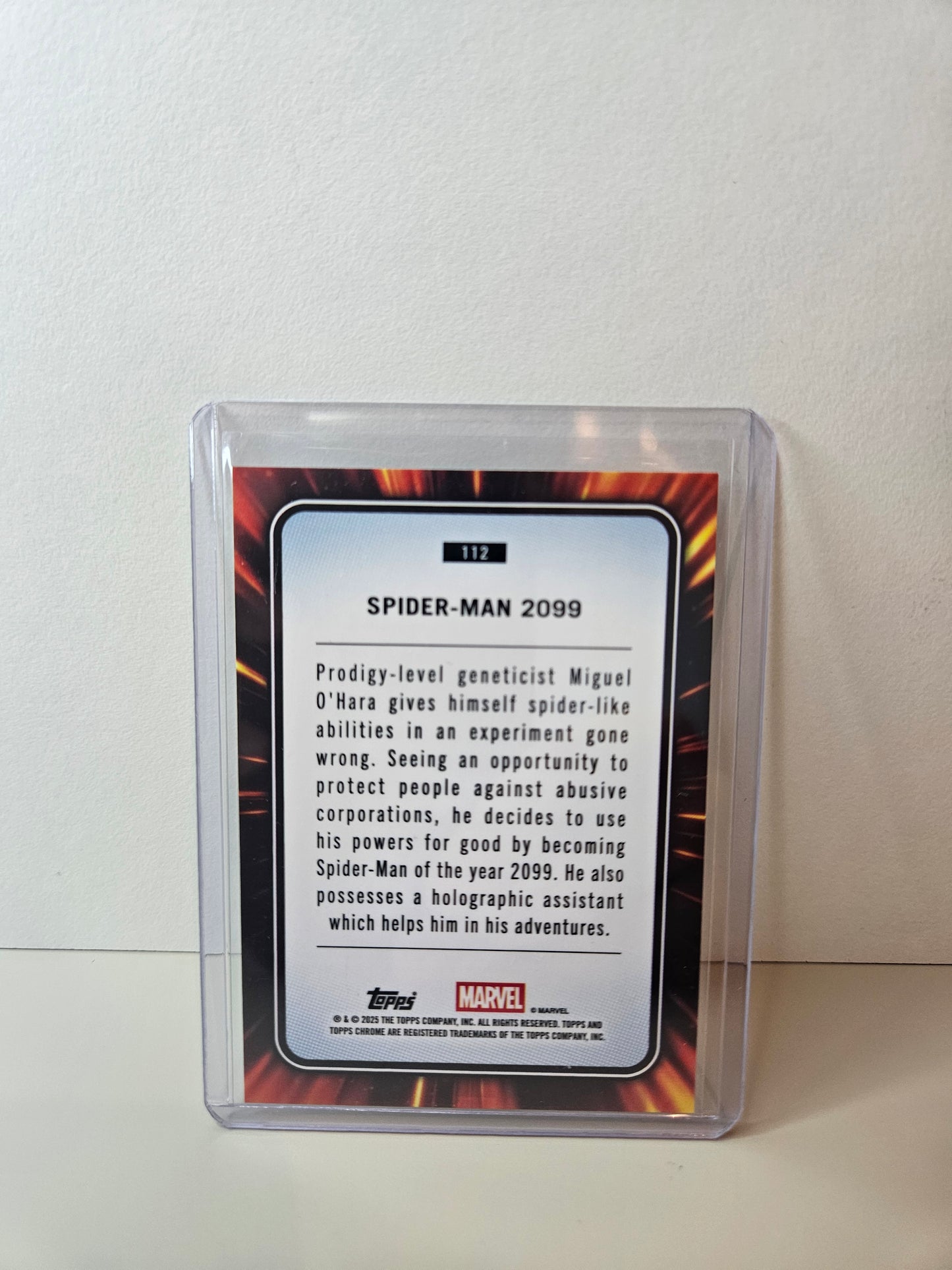 Spider-man 2099 Marvel Topps Chrome 2025