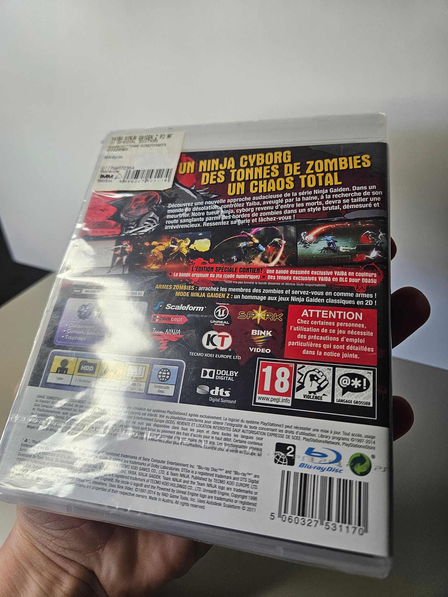 Playstation - Yaiba Ninja Gaiden Z