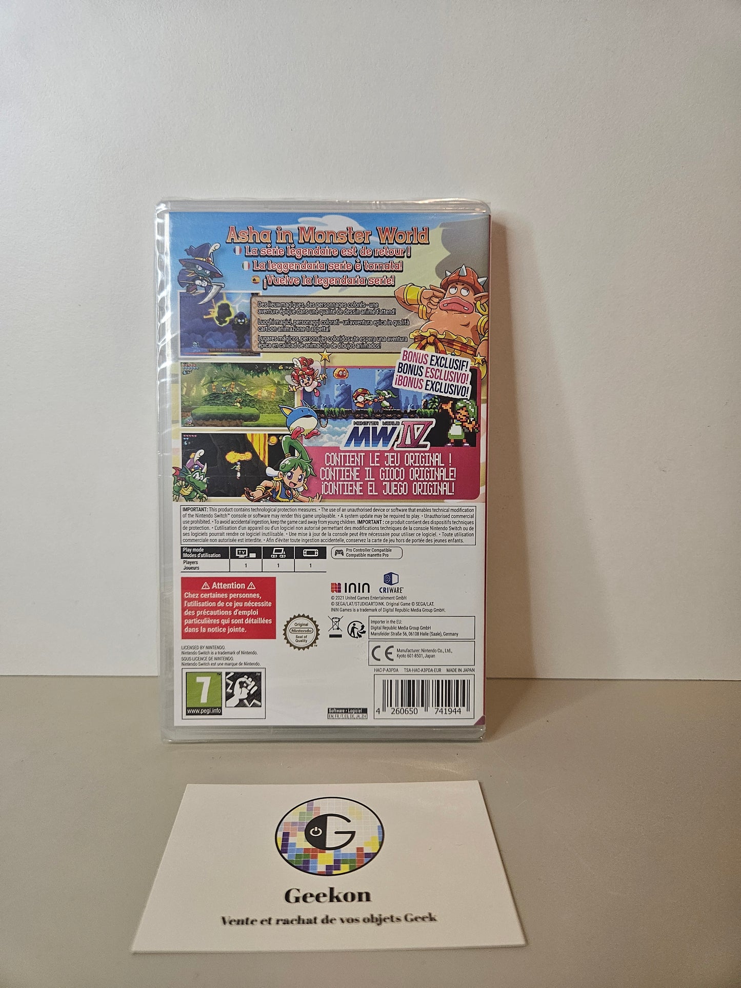 Nintendo - Wonder Boy Asha in Monster World NEUF