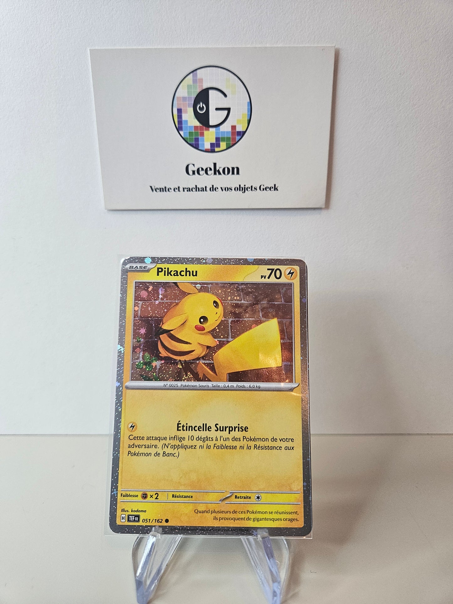 Carte Pokémon Pikachu 051/162