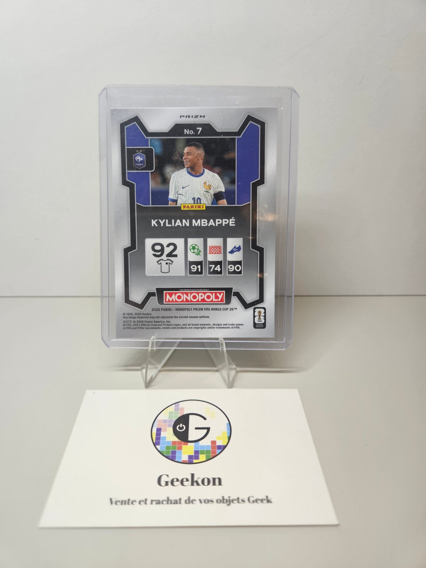 Panini Monopoly Prizm Coupe du Monde 2026 Kylian Mbappé