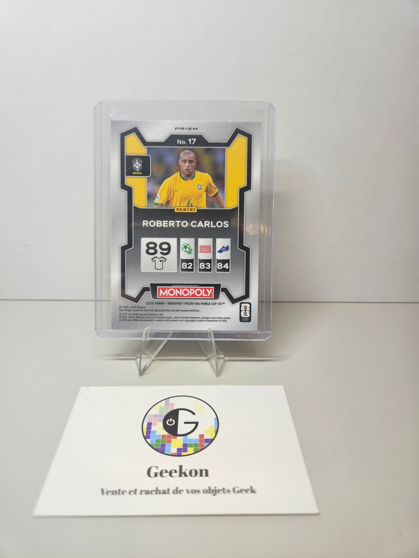 2026 Panini Monopoly FIFA World Cup Roberto Carlos