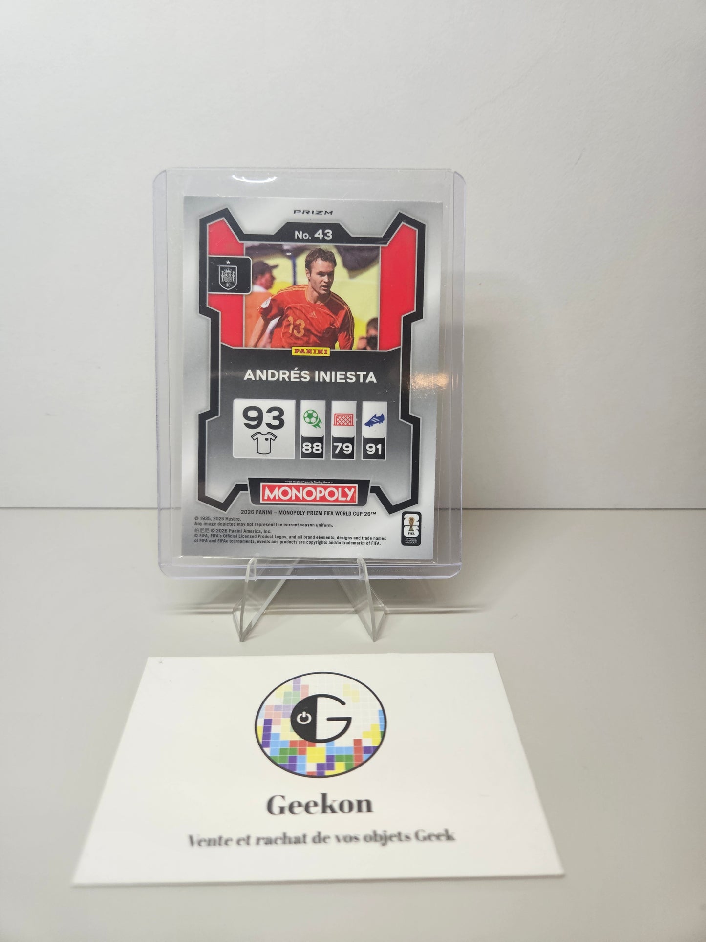 2026 Panini Monopoly FIFA World Cup Andrés Iniesta
