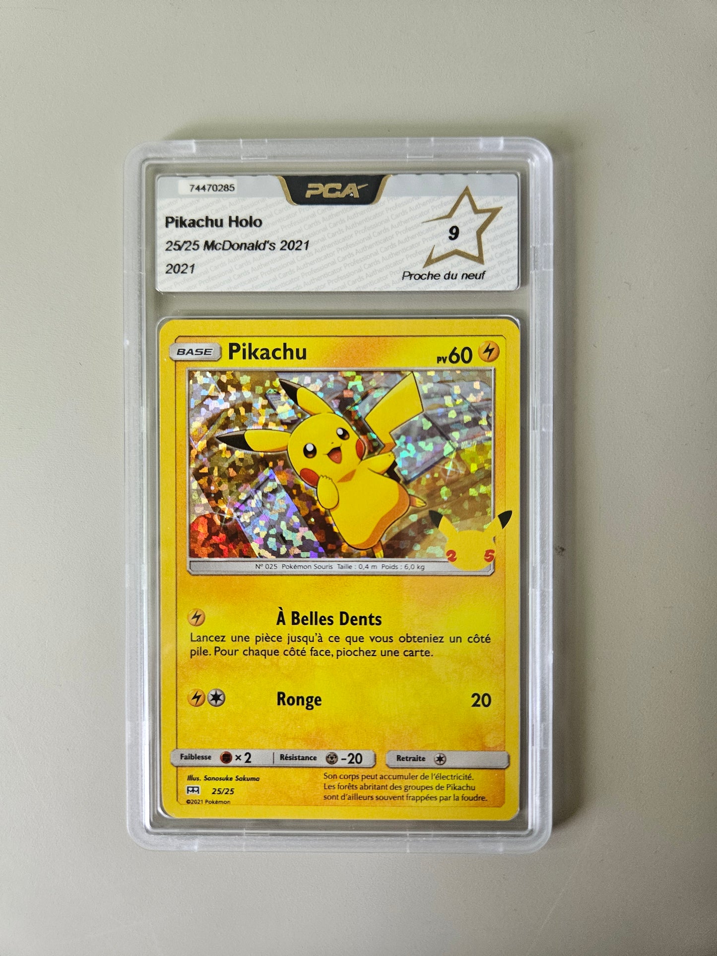 Carte PCA Pokémon Pikachu