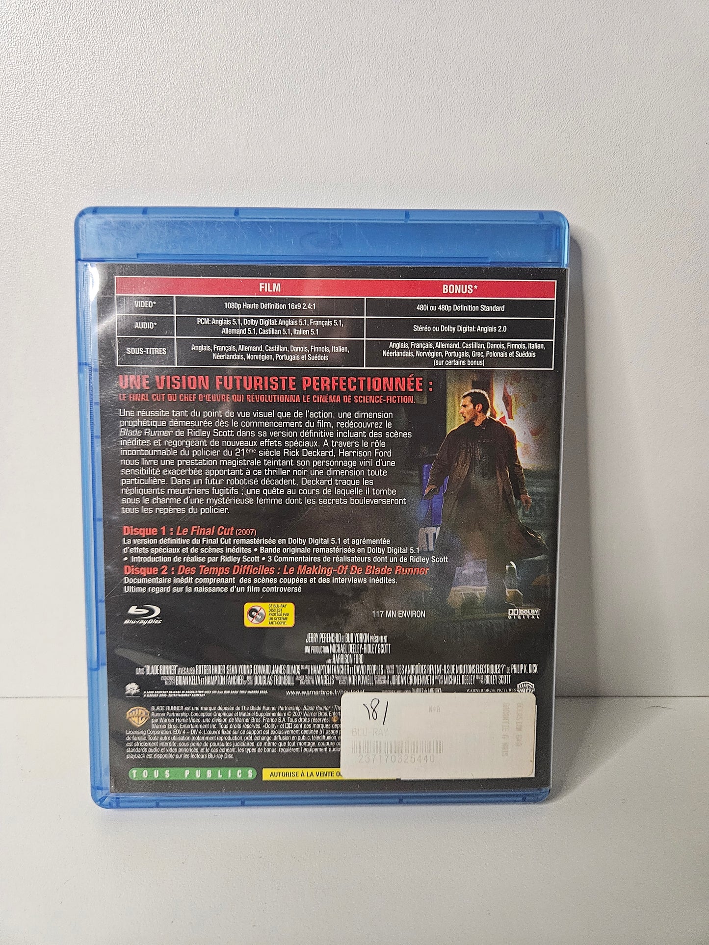 Blu-Ray Blade Runner The final cut