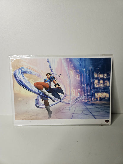 Lithographie Street Fighter Chun-Li