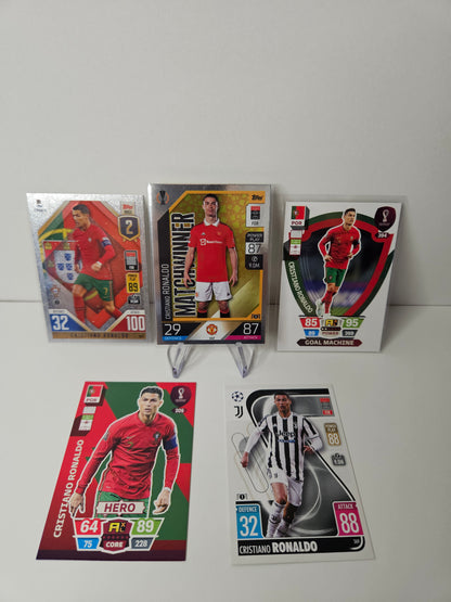 Lot de cartes Cristiano Ronaldo