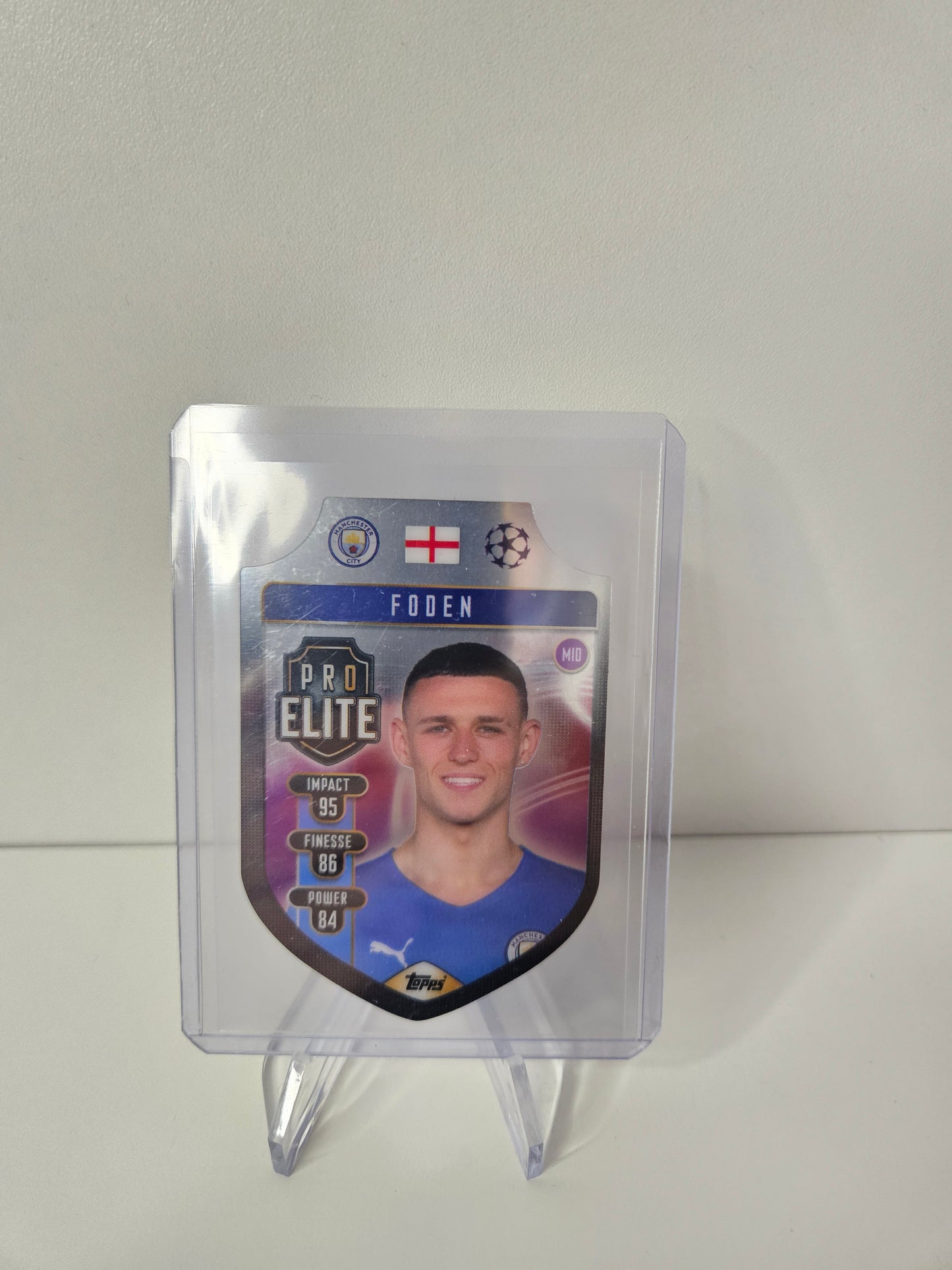 Phil Foden Chrome Shield TOPPS