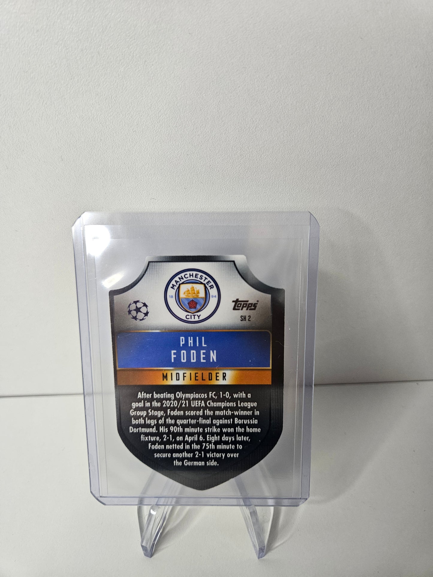 Phil Foden Chrome Shield TOPPS