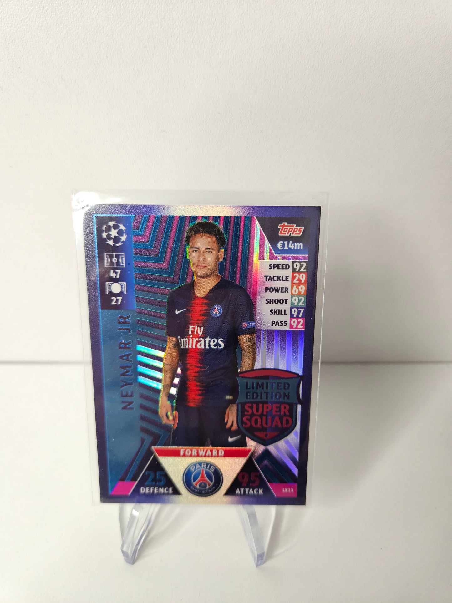 Neymar Jr Limited Edition Topps Match Attax