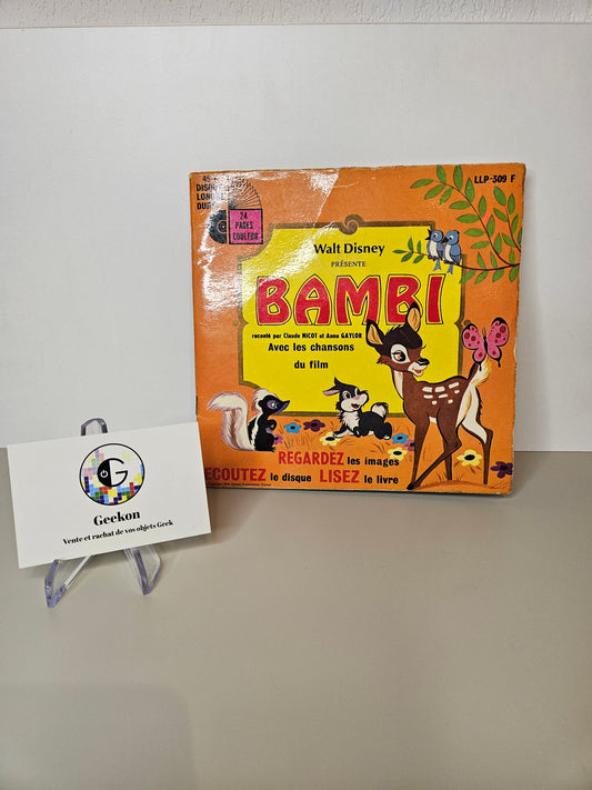 Vinyle et livre Bambi