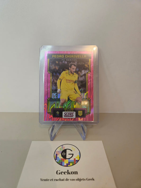 2023-24 Panini Score Ligue 1 Chirivella /20 Pink Swirl FC Nantes 2024