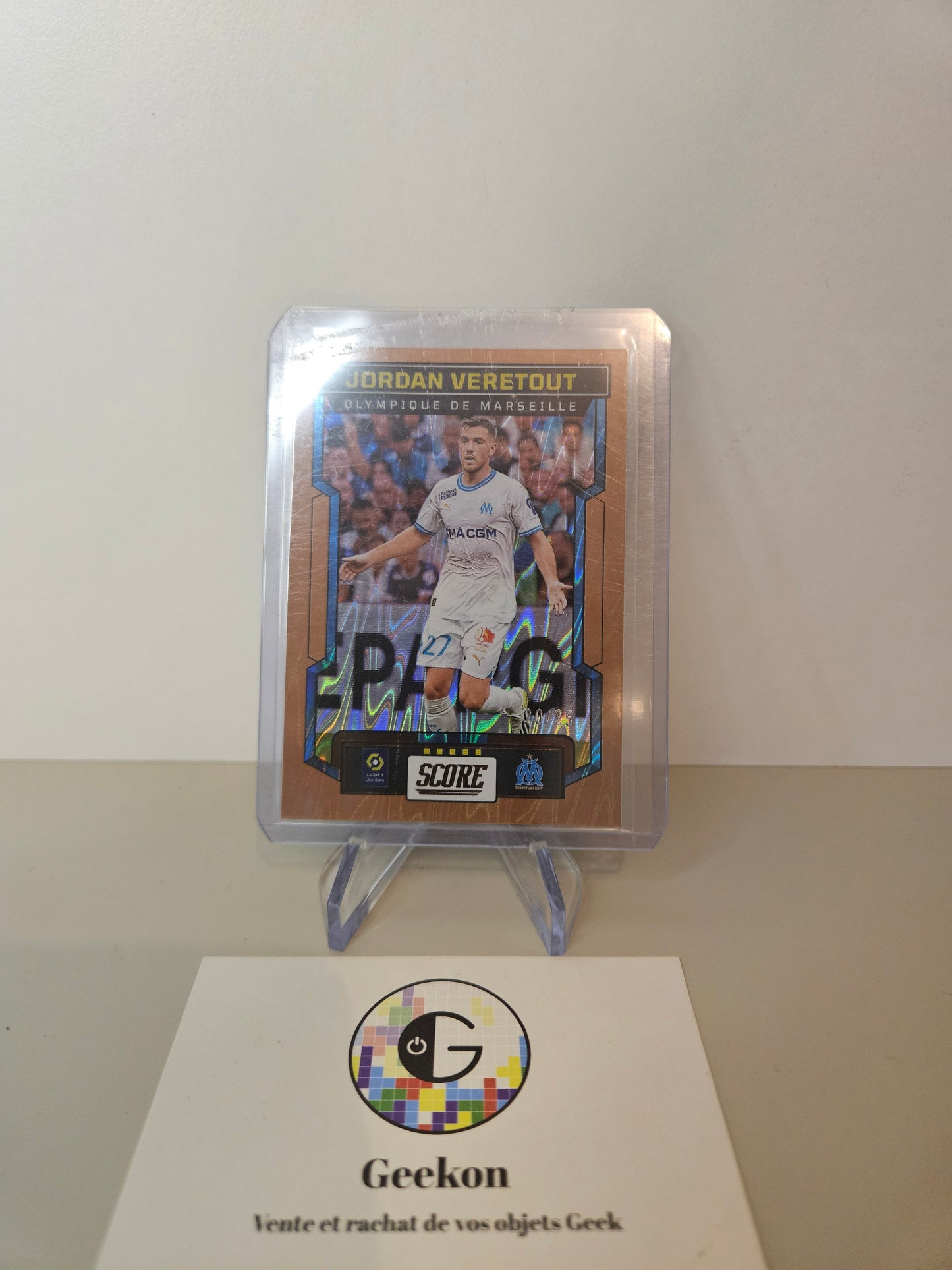 Carte Panini Score Ligue 1 23/24 OM Olympique De Marseille Jordan Veretout 20/25