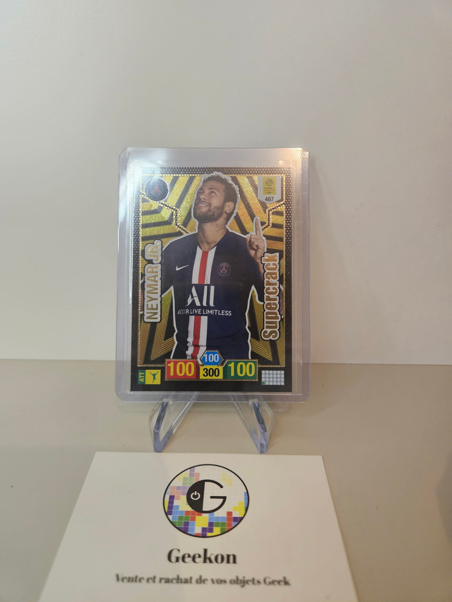 2019-20 Panini Carte Adrenalyn XL Ligue 1 Neymar Jr. Supercrack PSG #467