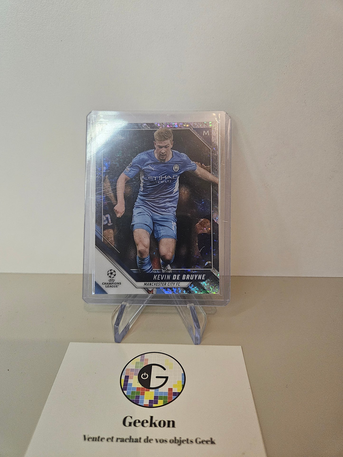 2021-22 Topps Chrome UEFA Kevin De Bruyne 253/275 Silver Mini Diamond