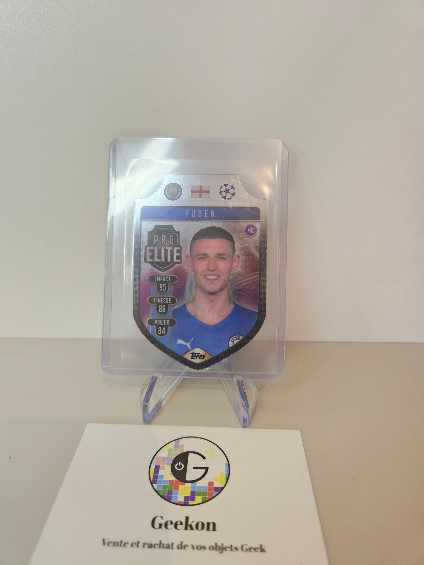 Phil Foden Man City Topps Match Attax 2021/2022 Pro Elite Chrome Shield 21/22