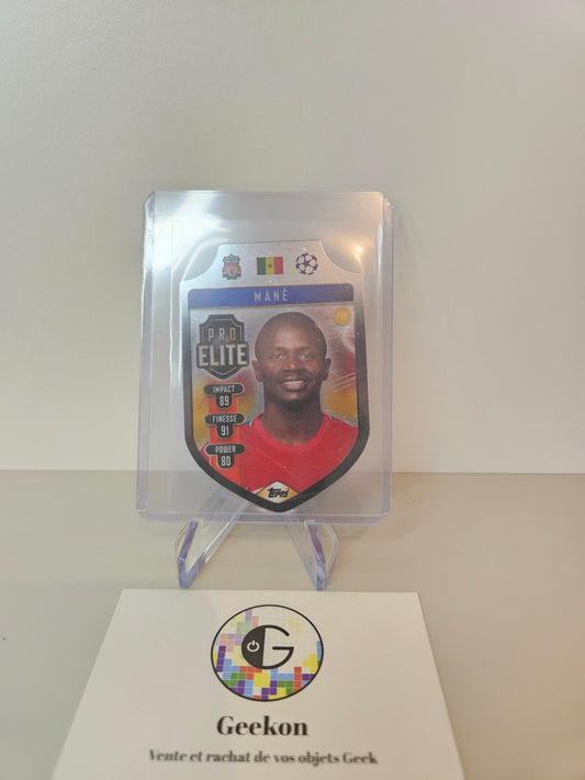 LIVERPOOL SADIO MANE PRO ELITE CHROME SHIELD TOPPS MATCH ATTAX 2021/22 #SH 6