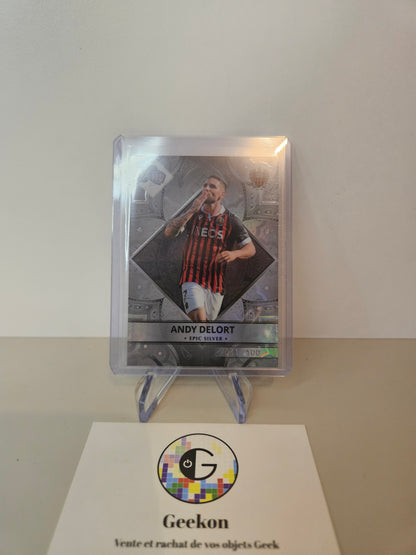 Panini Carte Ultra Prenium OGC NICE. Parallèle Silver ANDY DELORT. 081/100