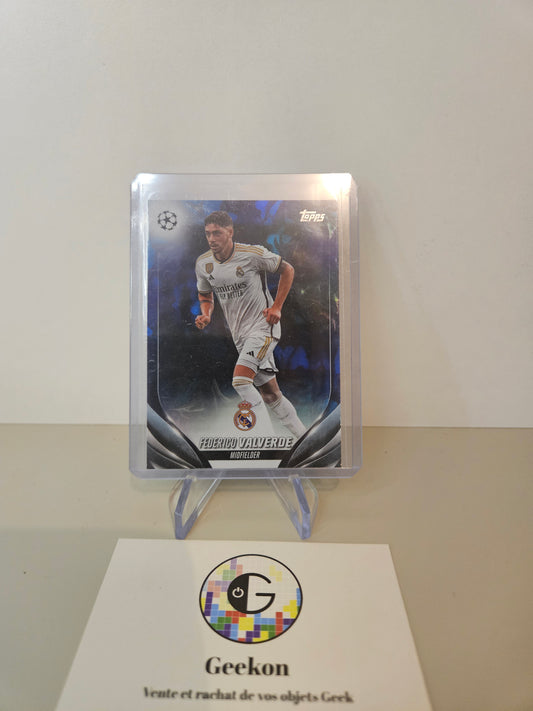 2023/24 Topps Flagship Blue Inferno /125 Federico Valverde Real Madrid FC