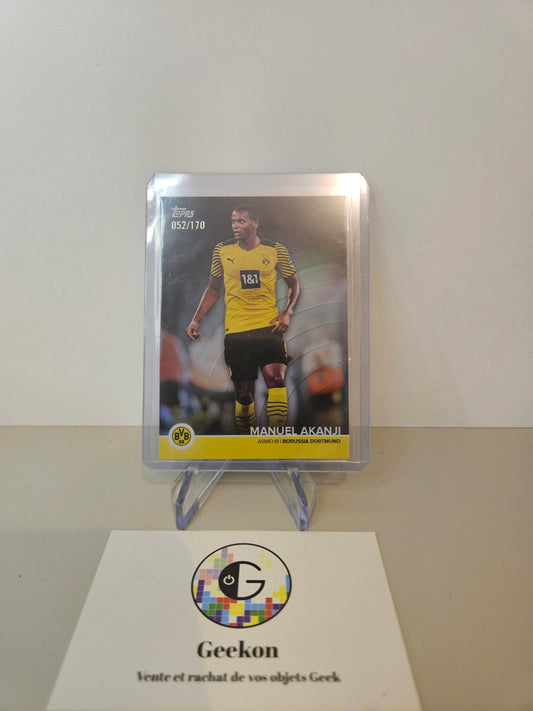 2021-22 TOPPS Borussia Dortmund Team Set Soccer Manuel Akanji numbered /170