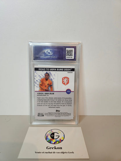 Van Djik Refractor Topps Prisitne Euro 2024