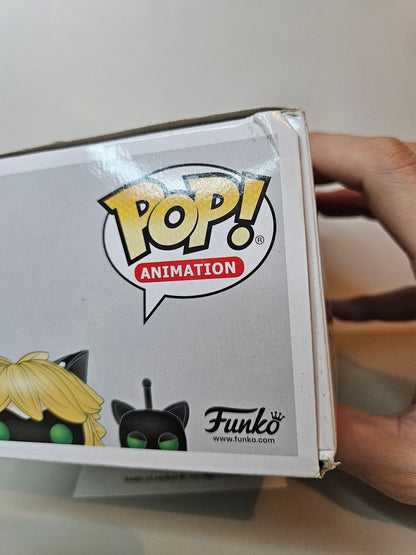 Funko Pop Miracoulous Cat Noir 360 Damaged Box